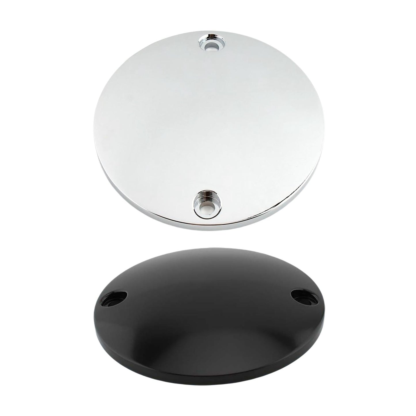 2 Hole Ignition Timer Cover for Harley Fxe 1200 Super Glide 73-80 Silver