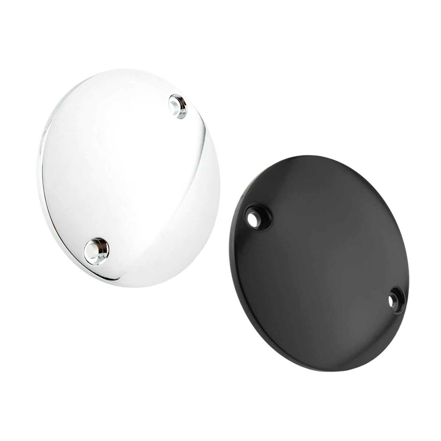 2 Hole Ignition Timer Cover for Harley Fxe 1200 Super Glide 73-80 Silver