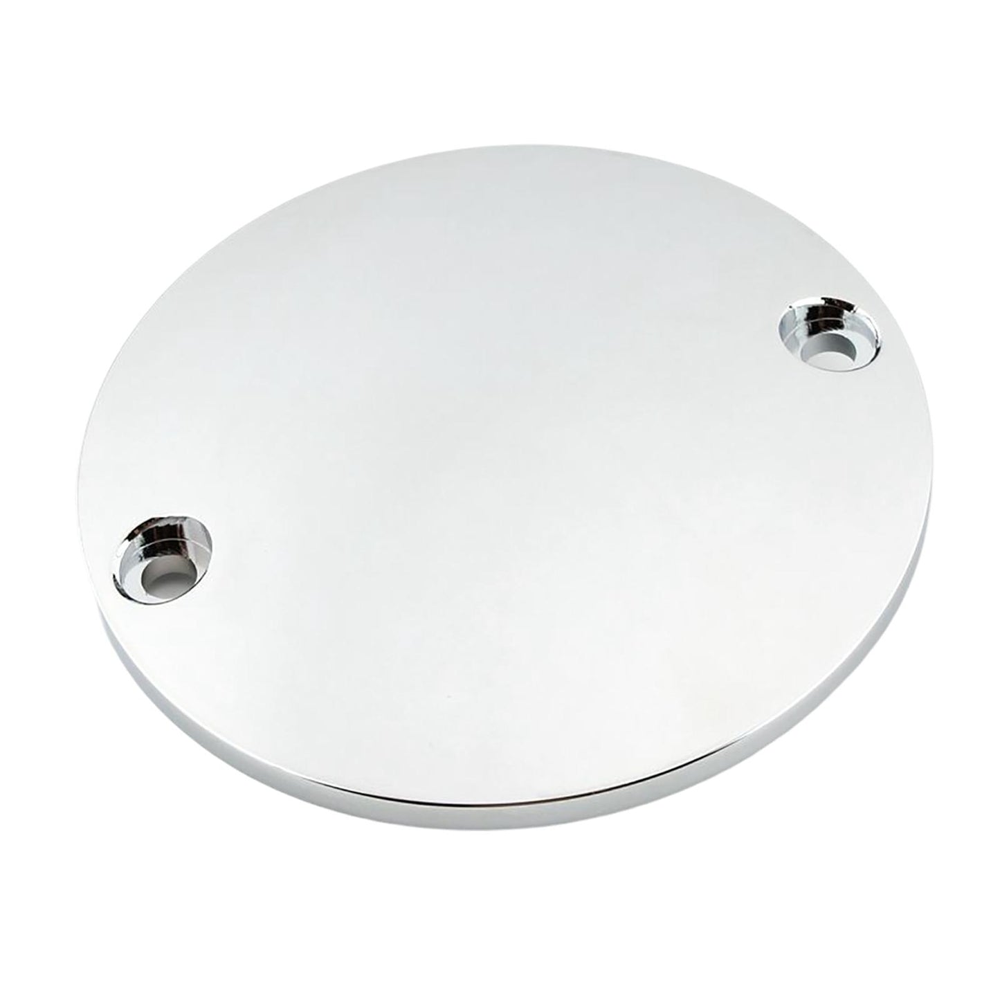 2 Hole Ignition Timer Cover for Harley Fxe 1200 Super Glide 73-80 Silver