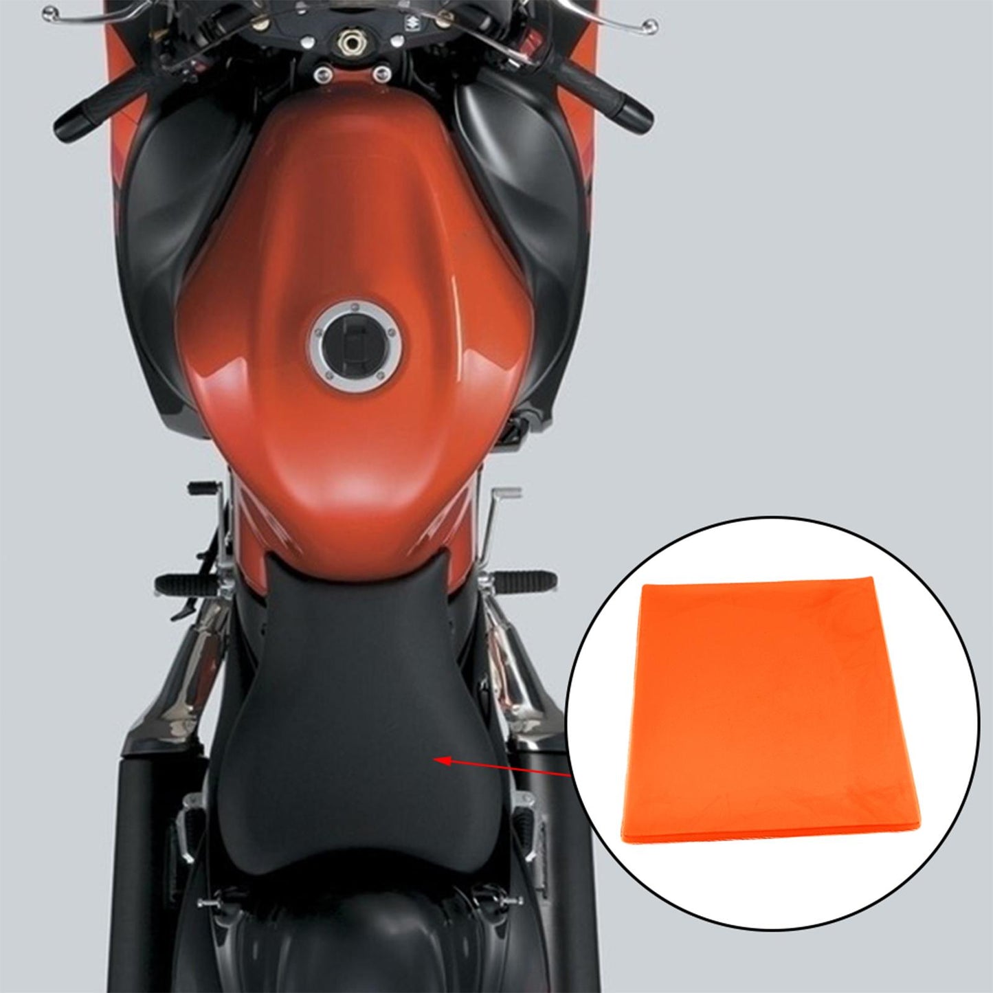 25 x 25 x 2cm Motorcycle Seat Cushion Cooling Fit for DIY Saddle Motorbike