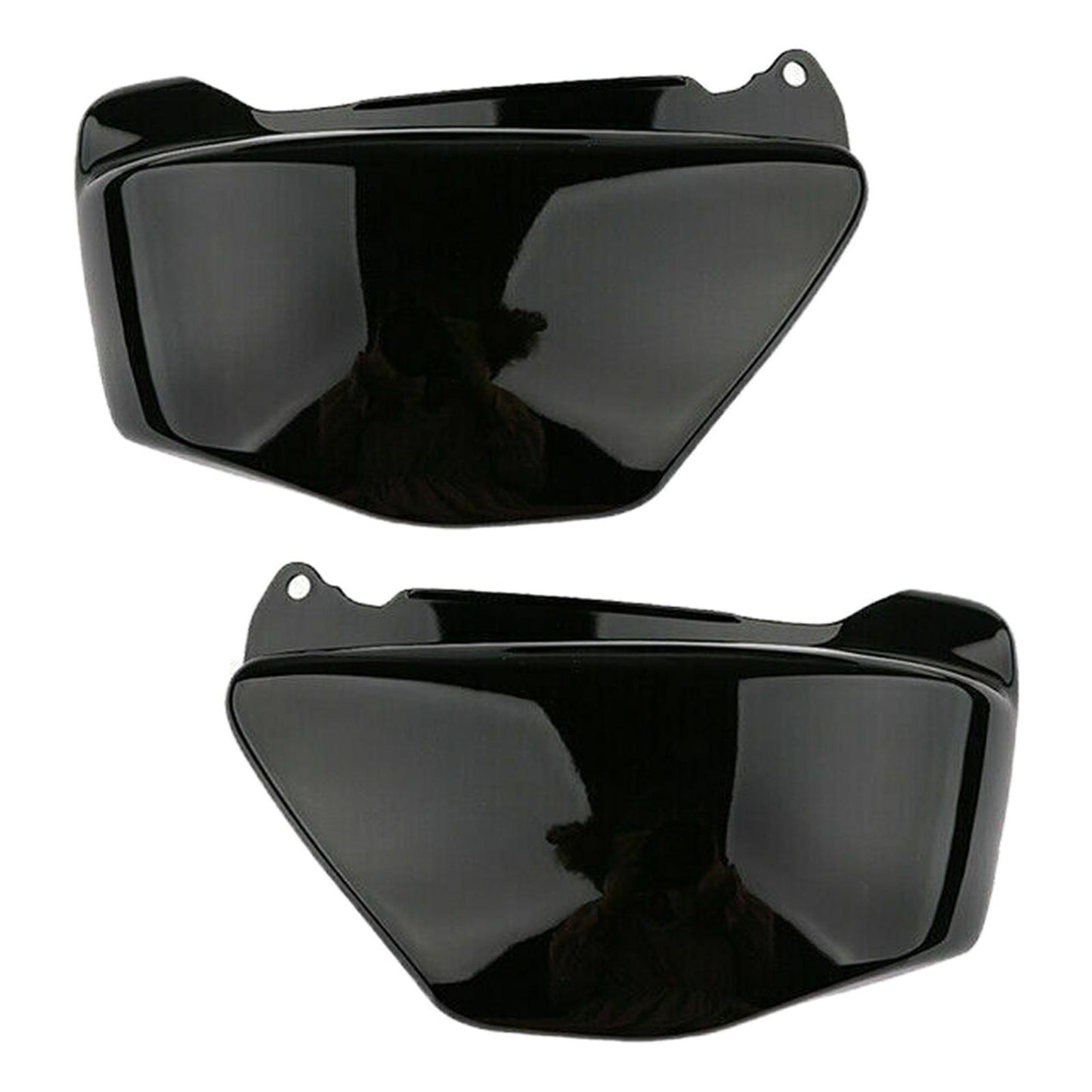 2 Pieces Chrome Battery Side Fairing Cover Guard for Honda Magna Vf750 Black