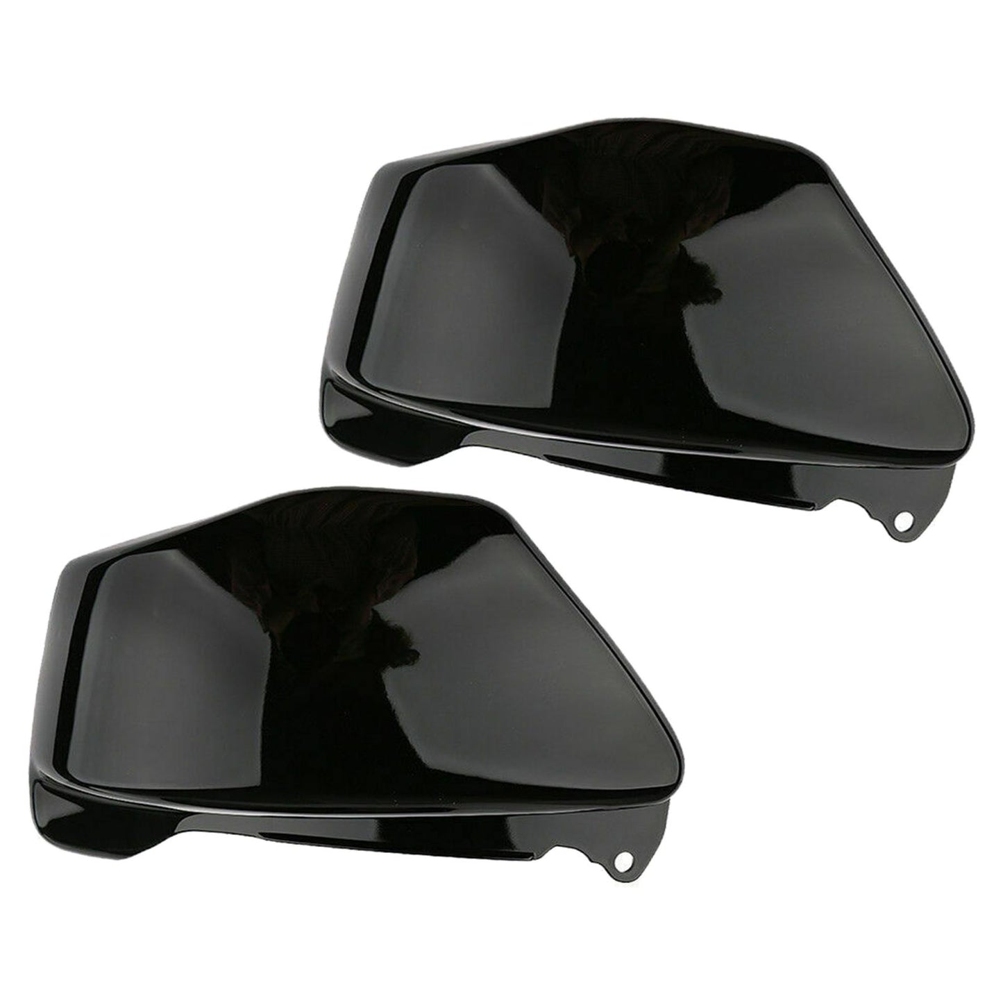 2 Pieces Chrome Battery Side Fairing Cover Guard for Honda Magna Vf750 Black