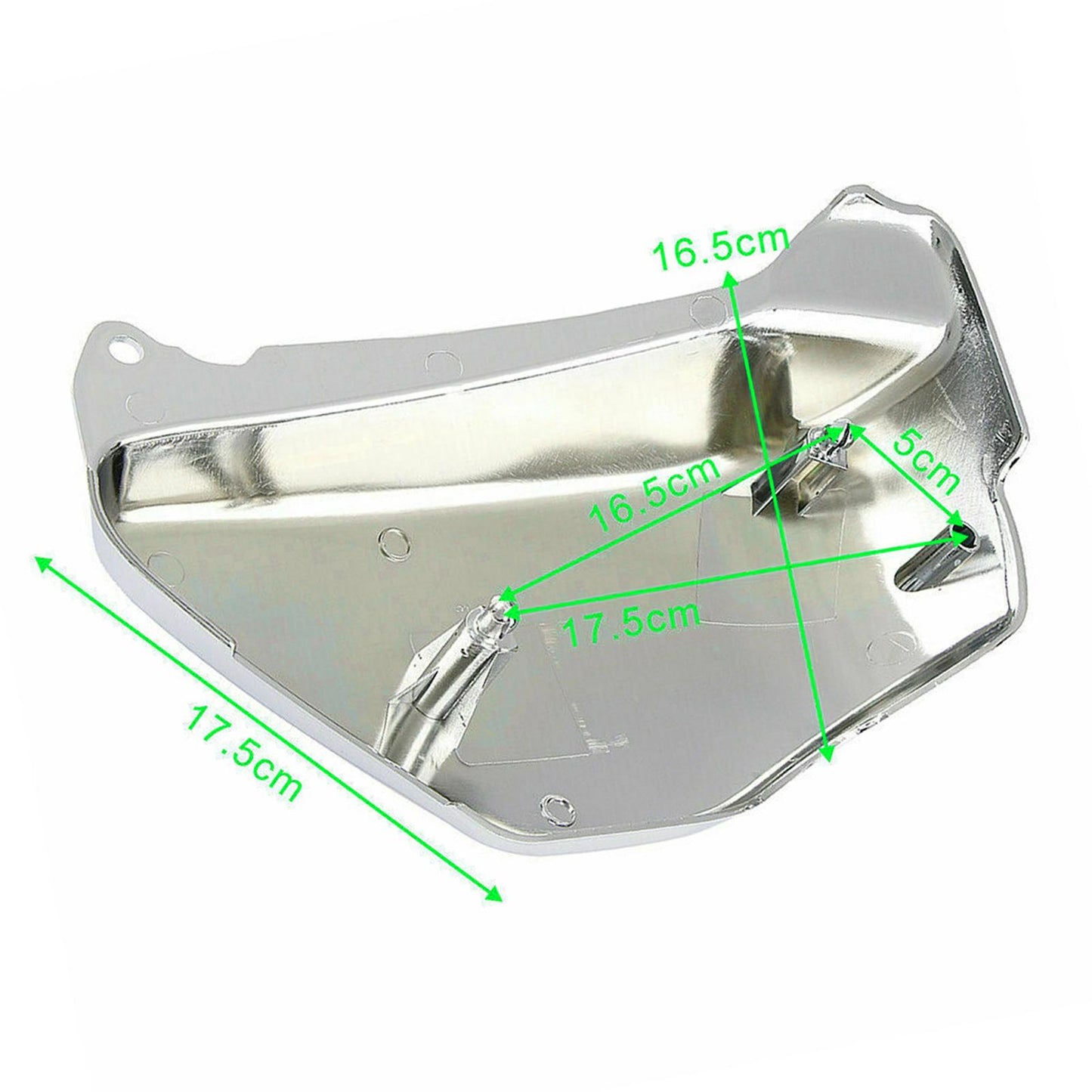 2 Pieces Chrome Battery Side Fairing Cover Guard for Honda Magna Vf750 Silver
