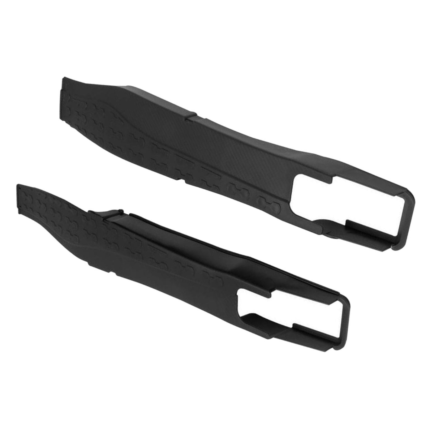 2 Pieces Motorcycle Swing Arm Protector Cover Universal Spare Parts Plastic Black