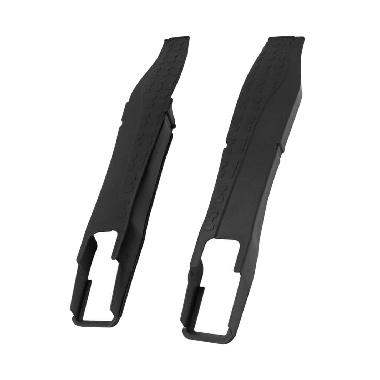 2 Pieces Motorcycle Swing Arm Protector Cover Universal Spare Parts Plastic Black
