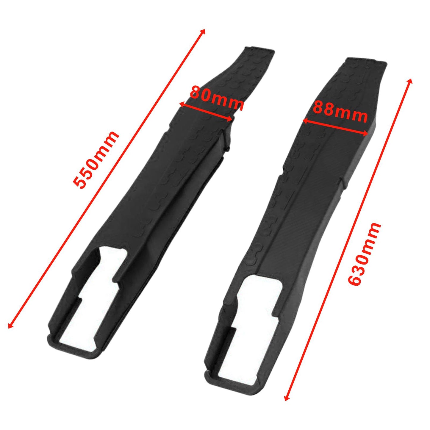2 Pieces Motorcycle Swing Arm Protector Cover Universal Spare Parts Plastic Black