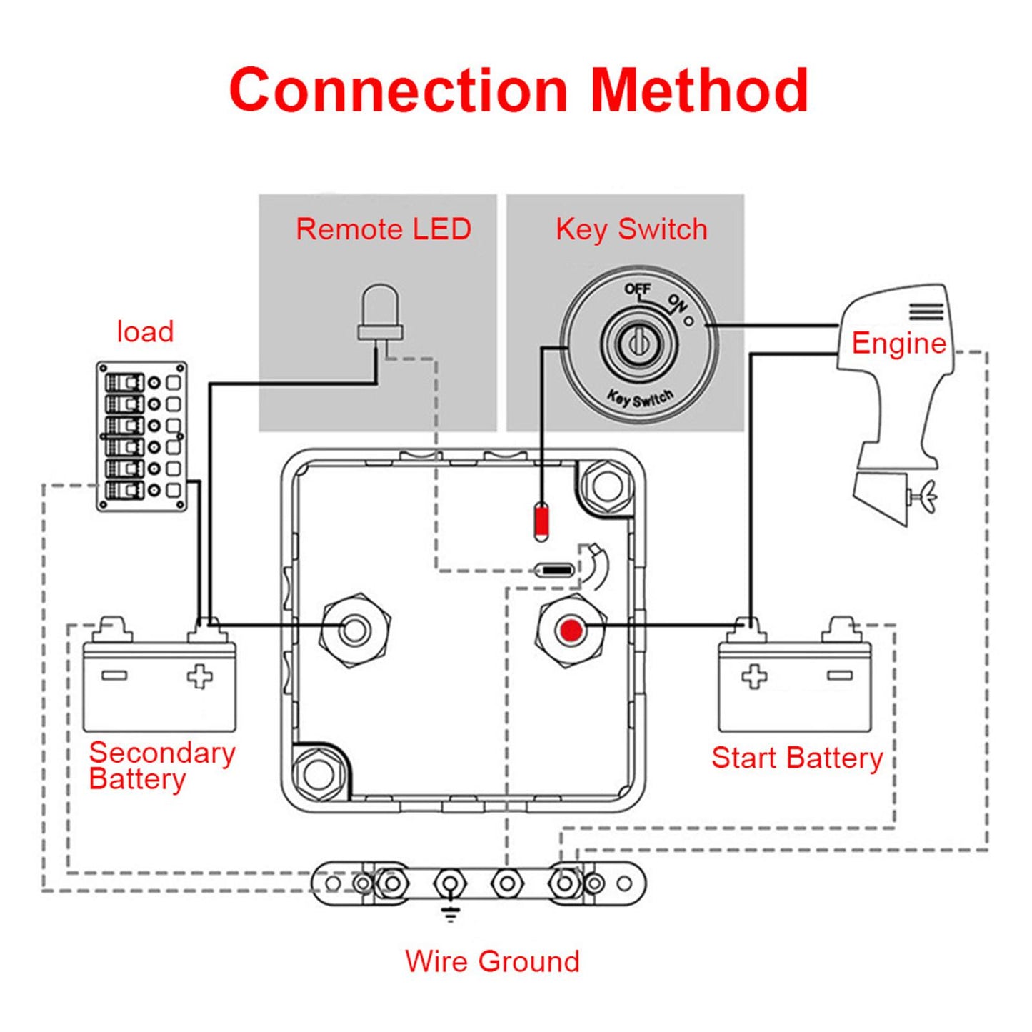 12V 140A Dual Battery Smart Isolator BT1-140 for ATV UTV Trucks van