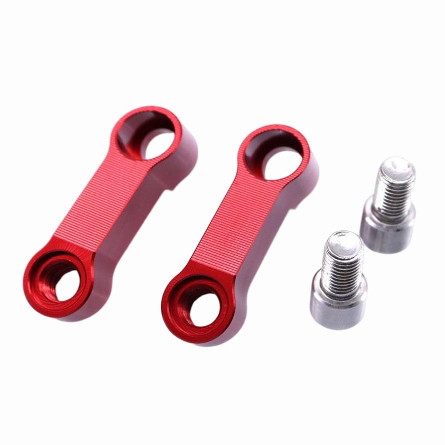 2 Pieces Mirror Mount Riser 10mm Spare Parts Aluminum Alloy Red