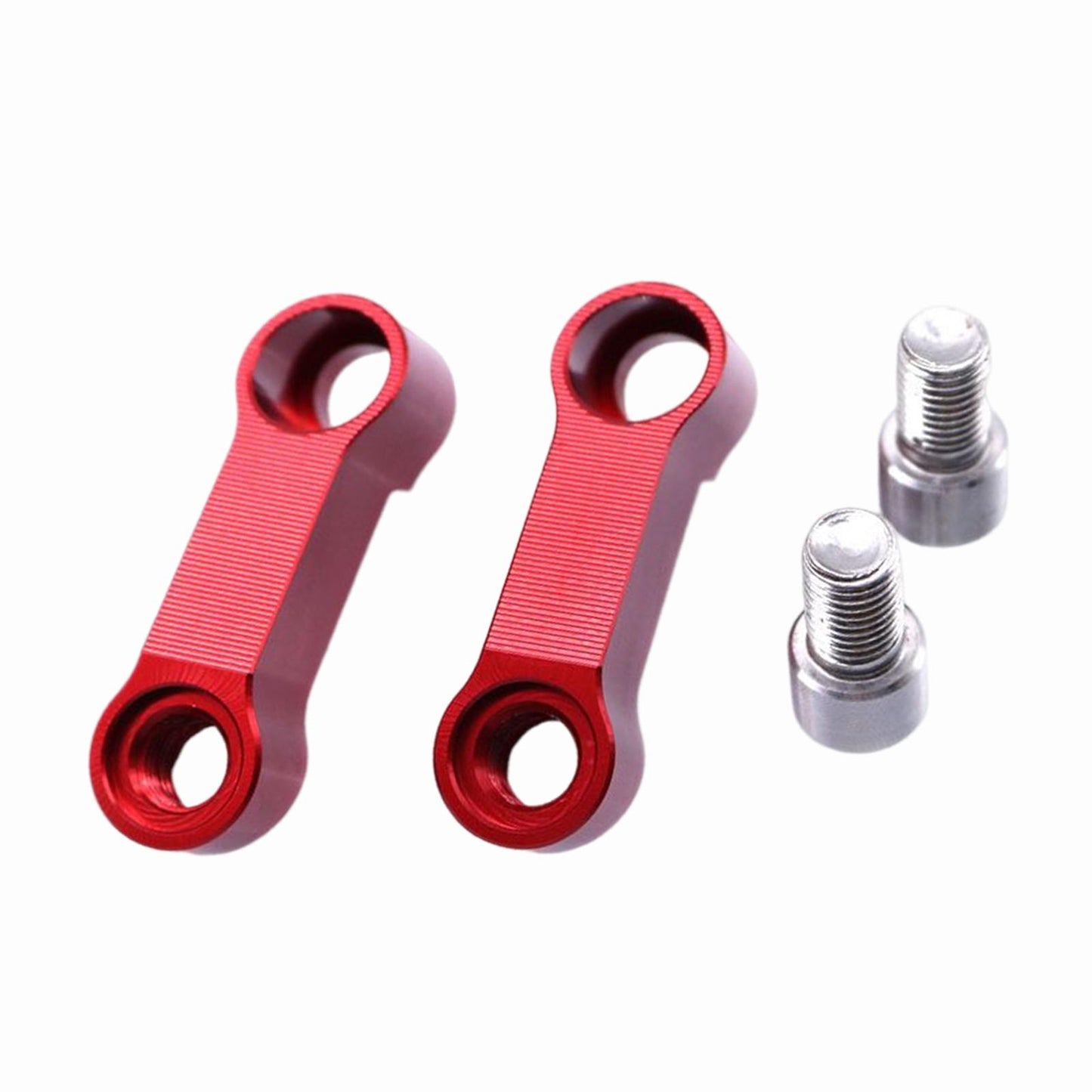 2 Pieces Mirror Mount Riser 10mm Spare Parts Aluminum Alloy Red