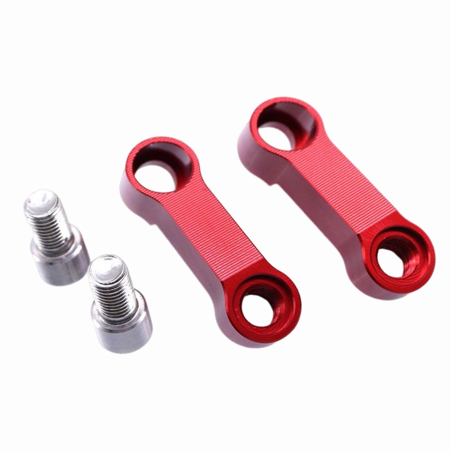 2 Pieces Mirror Mount Riser 10mm Spare Parts Aluminum Alloy Red