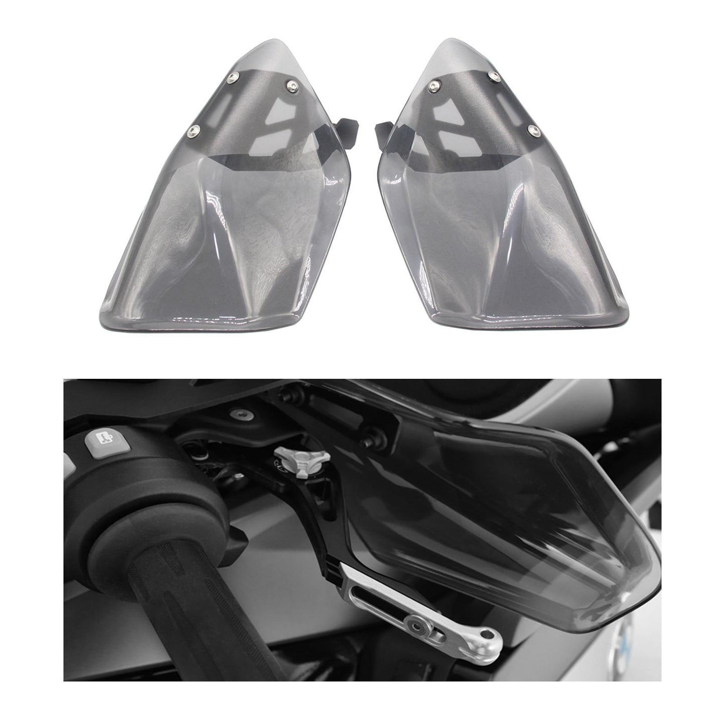 2Pcs Motorcycle Hand Guard Protective Fit for BMW K 1600 GT Parts Gray