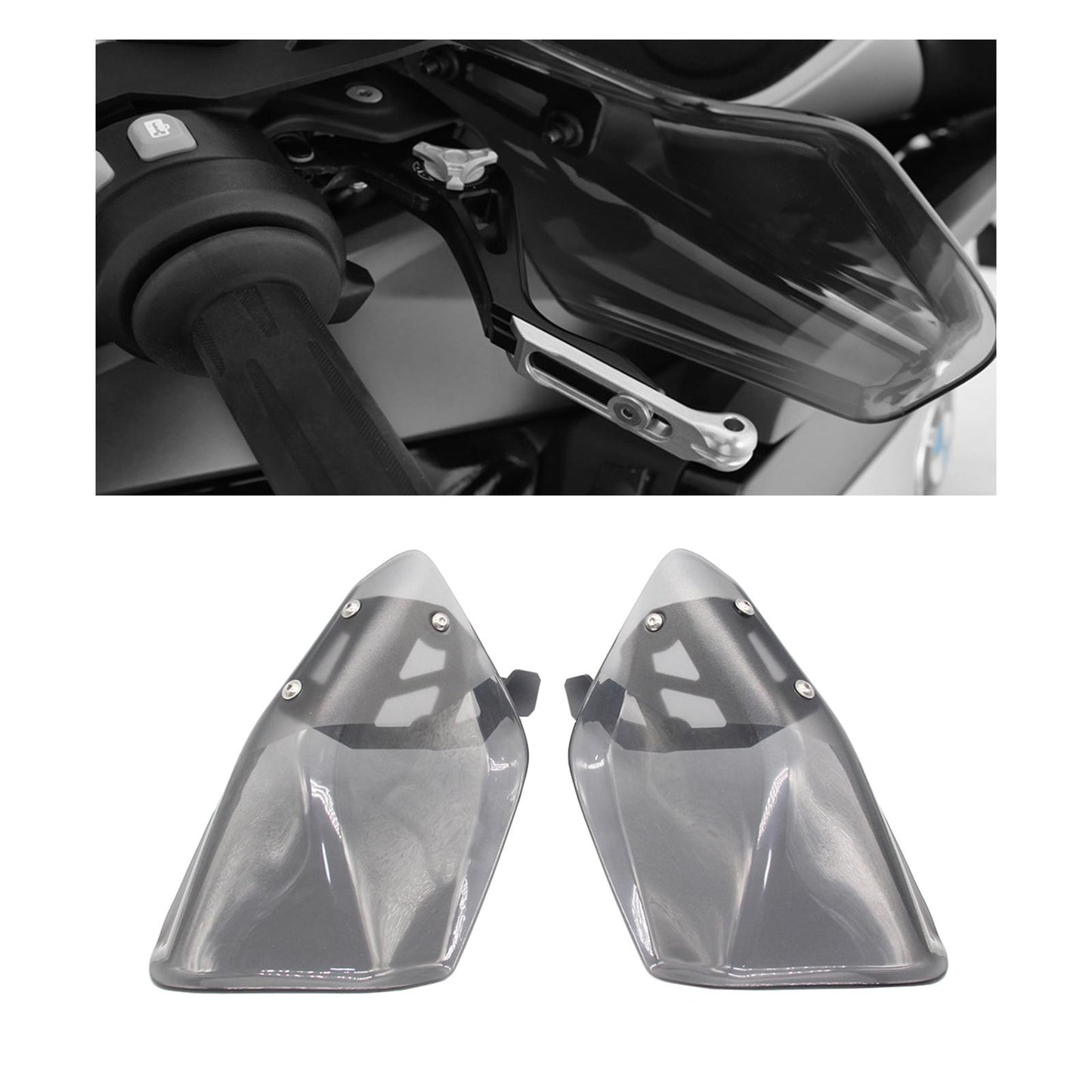 2Pcs Motorcycle Hand Guard Protective Fit for BMW K 1600 GT Parts Gray
