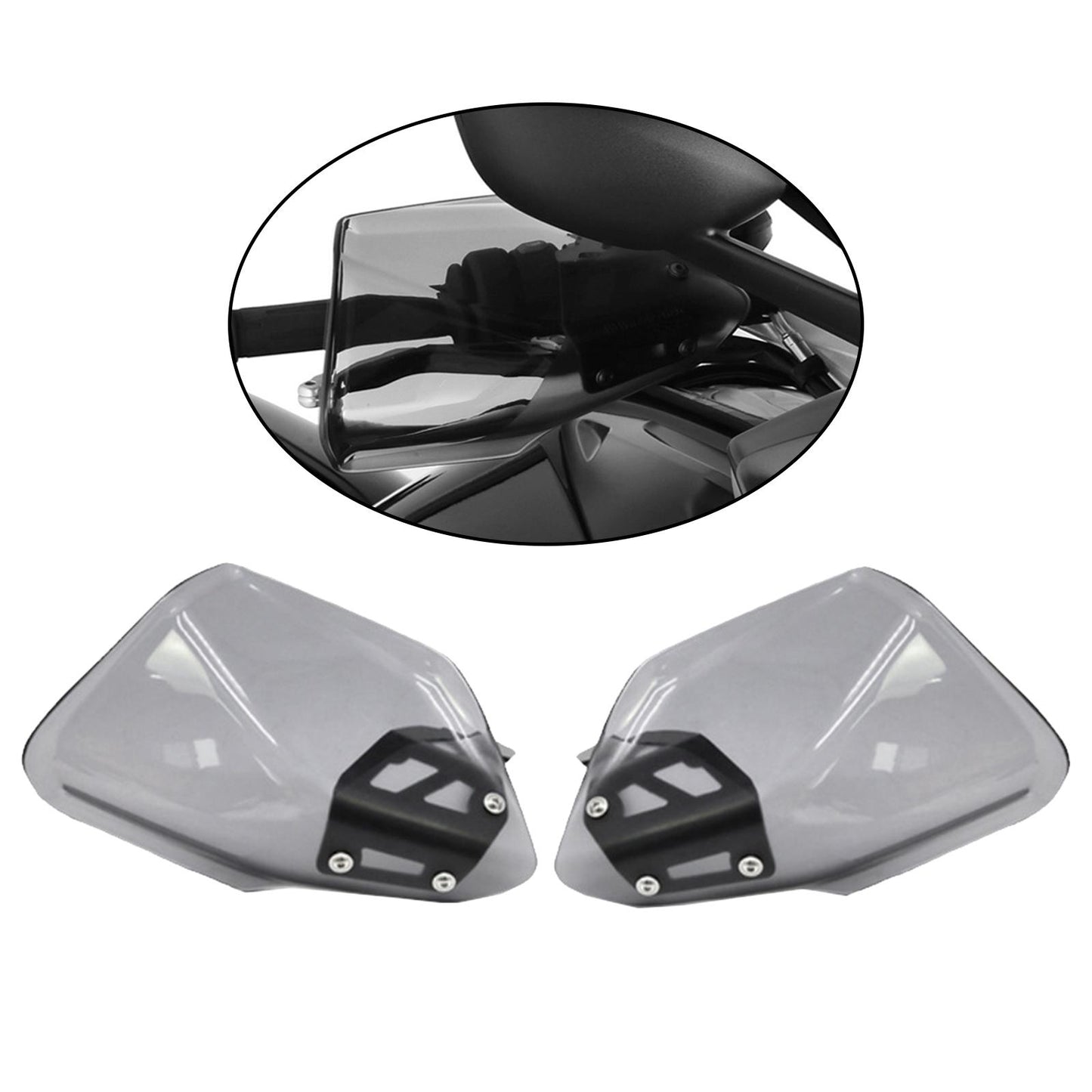 2Pcs Motorcycle Hand Guard Protective Fit for BMW K 1600 GT Parts Gray