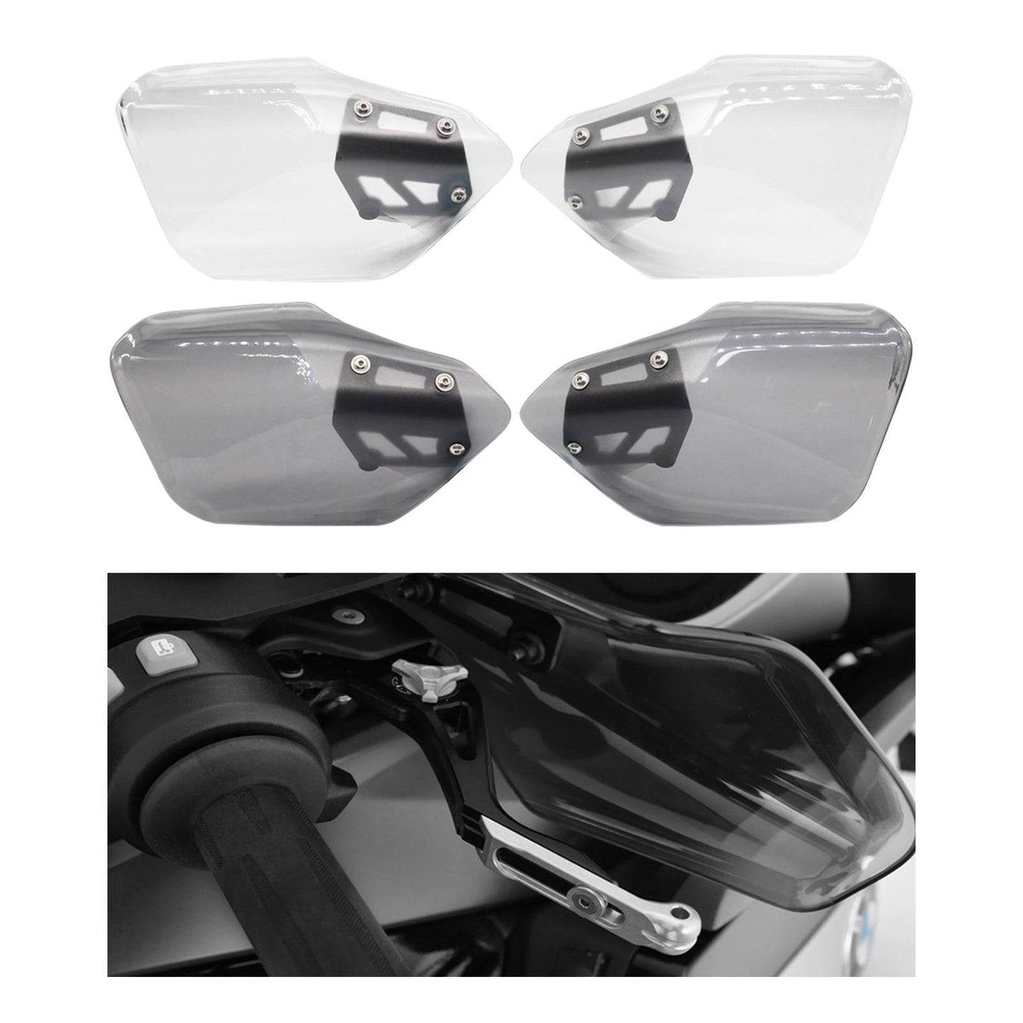 2Pcs Motorcycle Hand Guard Protective Fit for BMW K 1600 GT Parts Gray