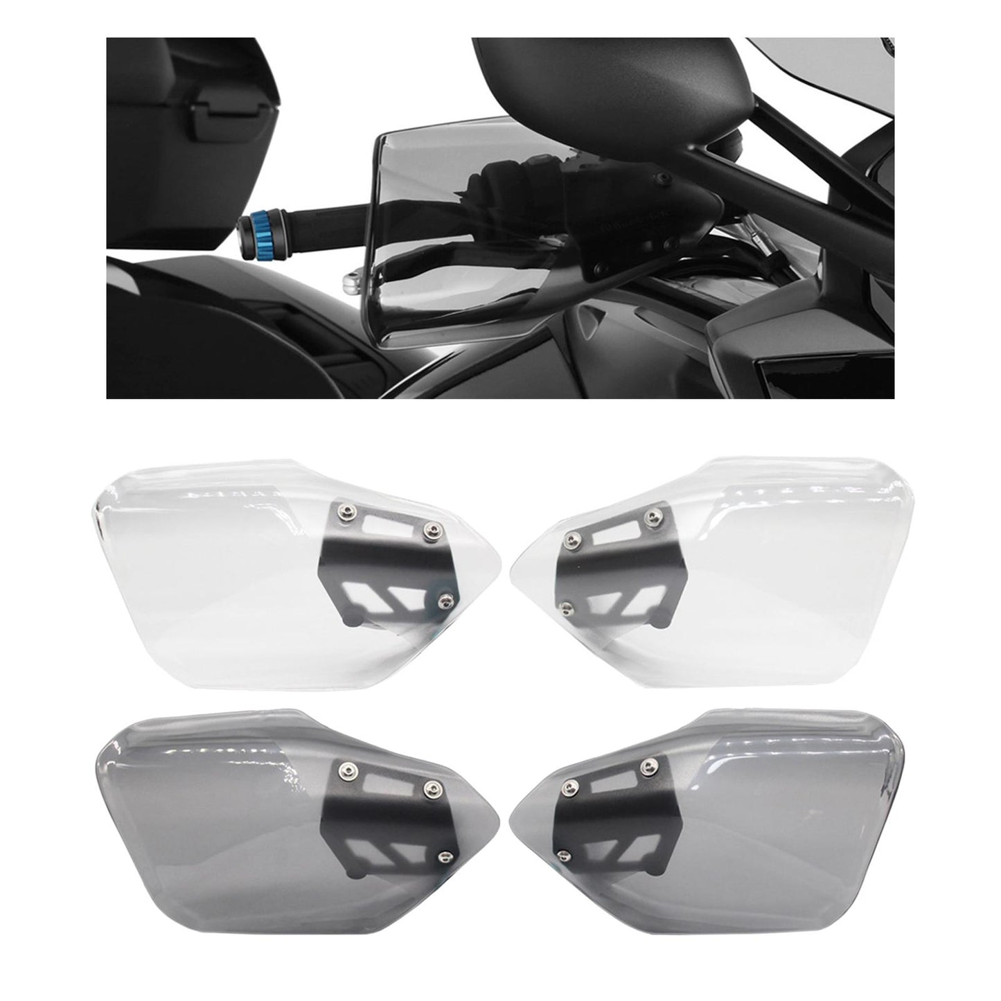 2Pcs Motorcycle Hand Guard Protective Fit for BMW K 1600 GT Parts Gray