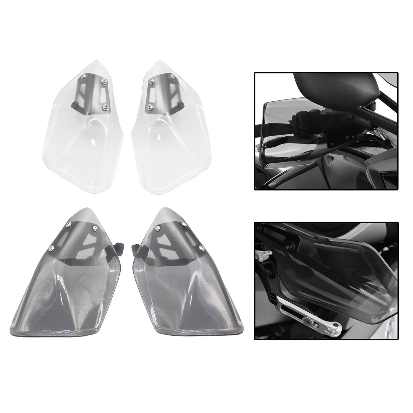 2Pcs Motorcycle Hand Guard Protective Fit for BMW K 1600 GT Parts Gray