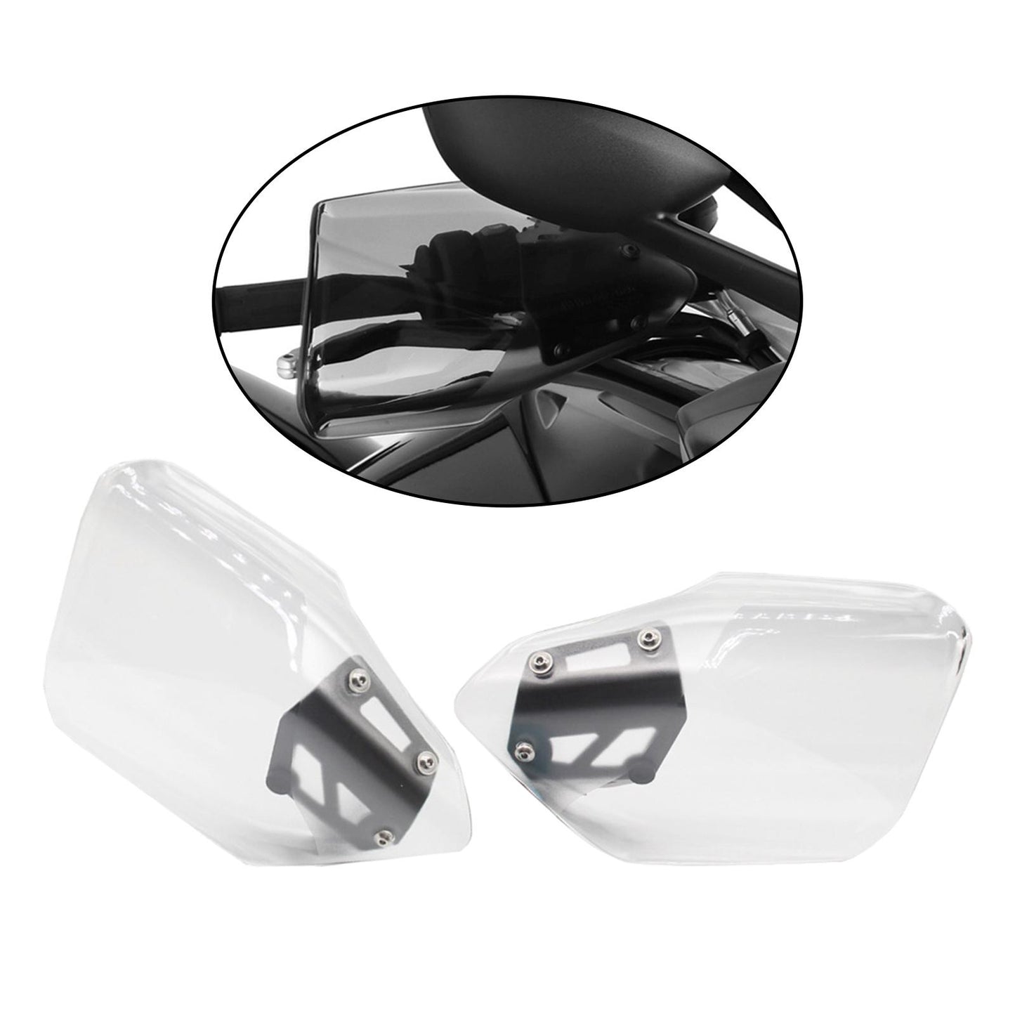 2Pcs Motorcycle Hand Guard Protective Fit for BMW K 1600 GT Parts Clear