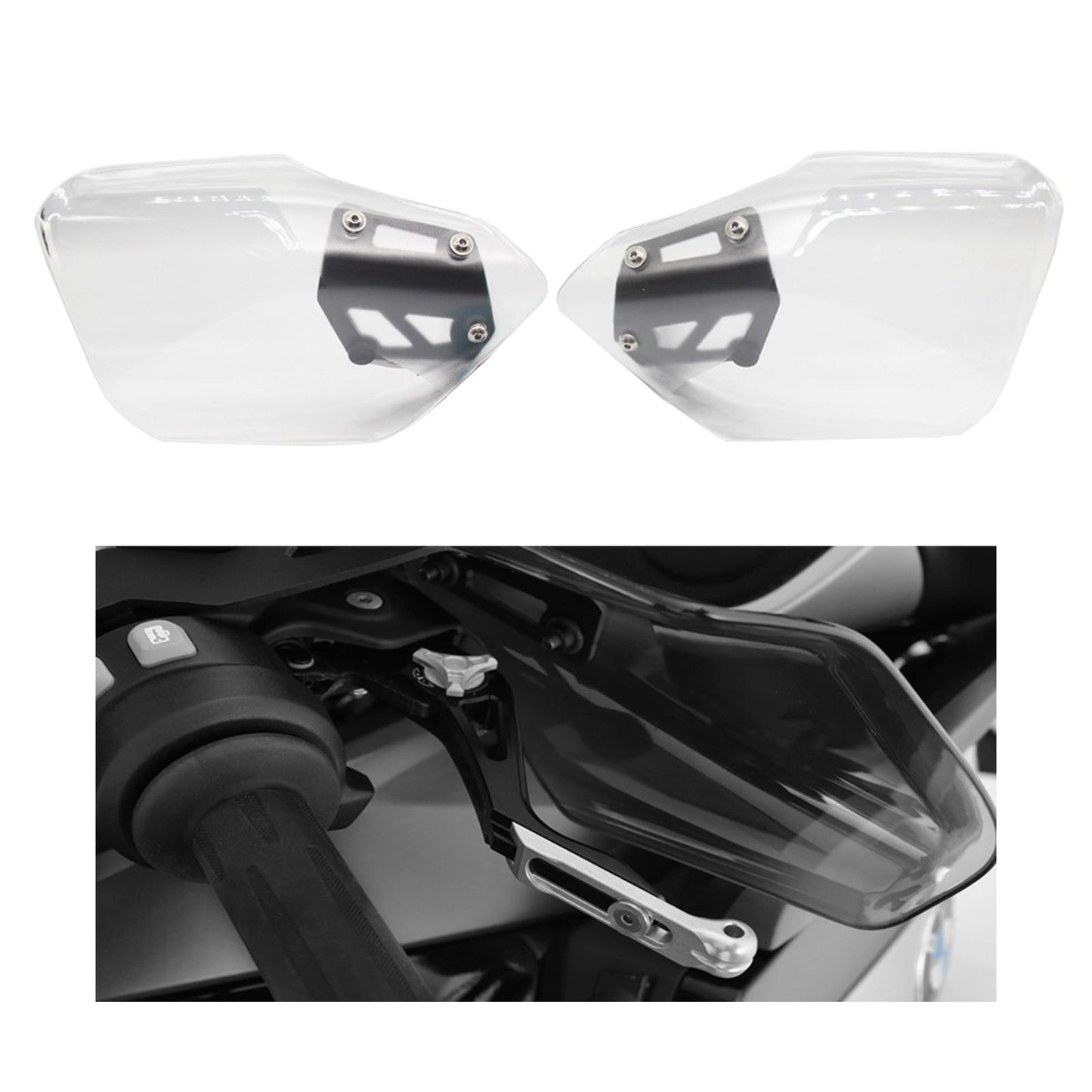 2Pcs Motorcycle Hand Guard Protective Fit for BMW K 1600 GT Parts Clear