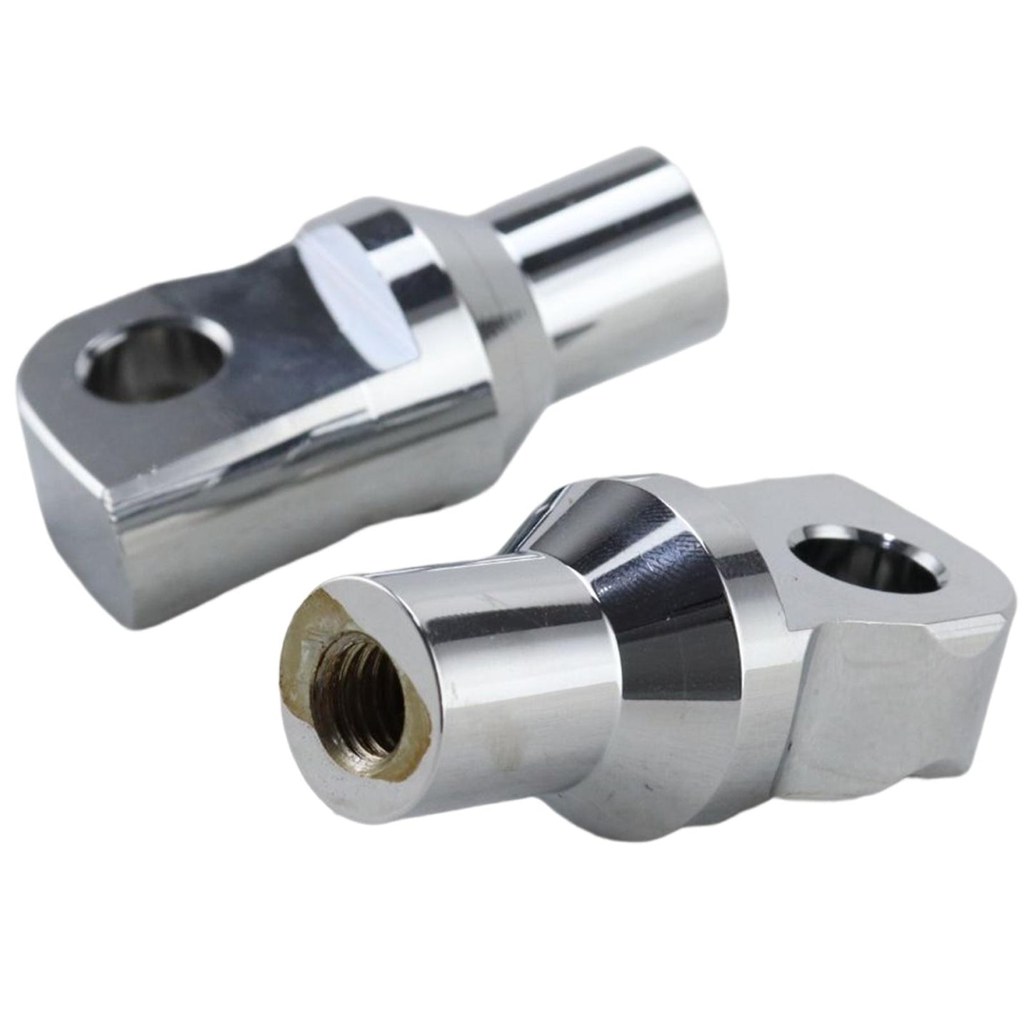 2Pcs Motorcycle Foot Pegs Mounting Bolts Adapter Fits for Silver