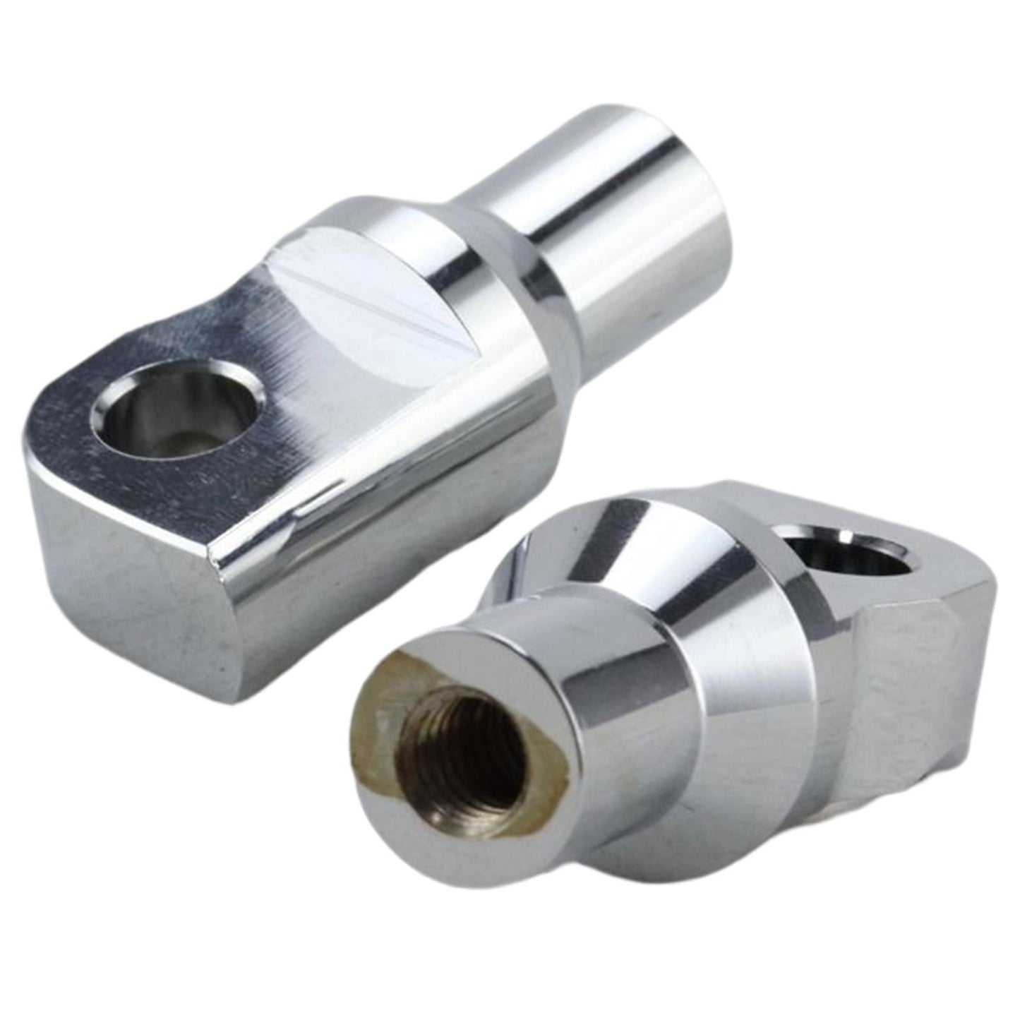 2Pcs Motorcycle Foot Pegs Mounting Bolts Adapter Fits for Silver