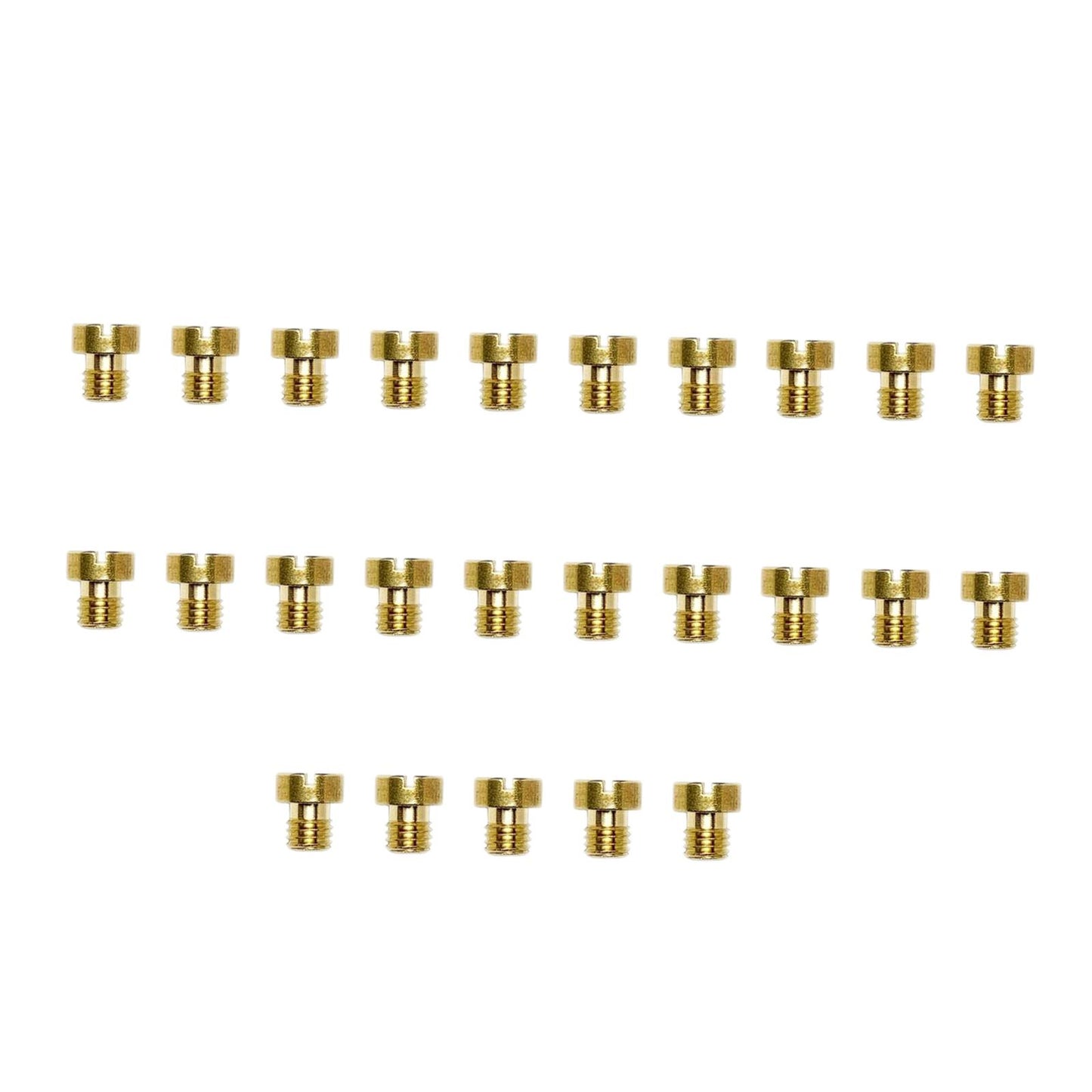 25 Pieces Carburetor Main Jet for Scooter ATV Replaces Accessories Durable