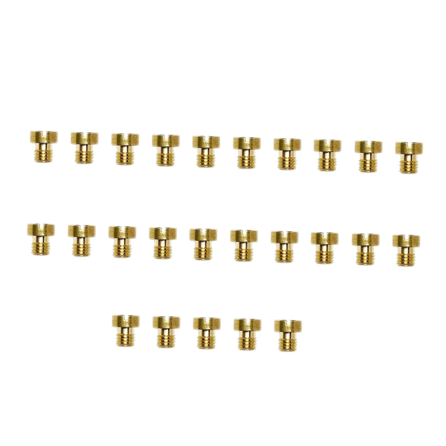 25 Pieces Carburetor Main Jet for Scooter ATV Replaces Accessories Durable