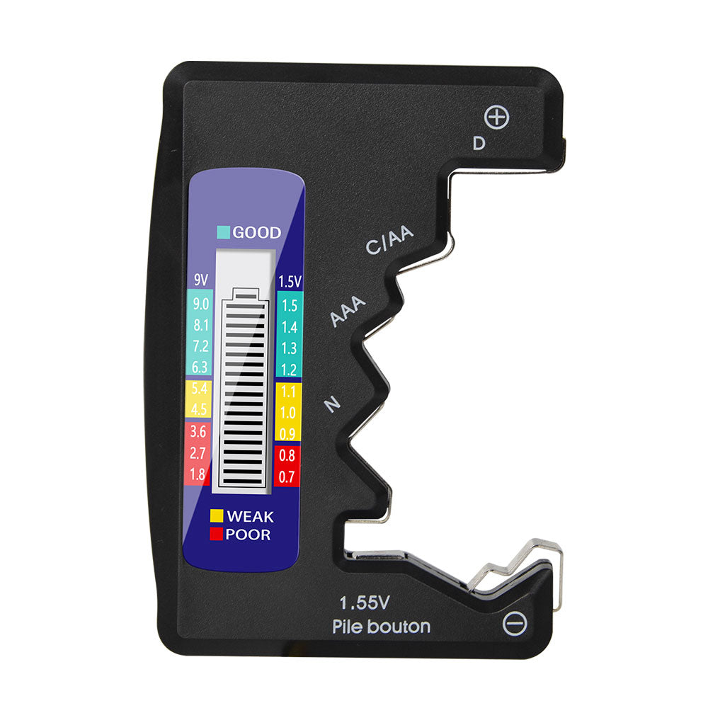 Aneng Universal Battery Detector Tester Checker for C/AA/AAA/D/N/9V/6F22/1.55V Button Battery