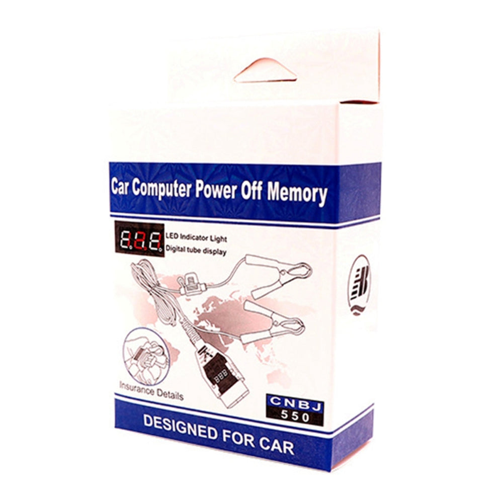 OBD Digital Display Automotive Battery Replacement Tool Car Computer Memory Saver Battery Leakage Testing Tool
