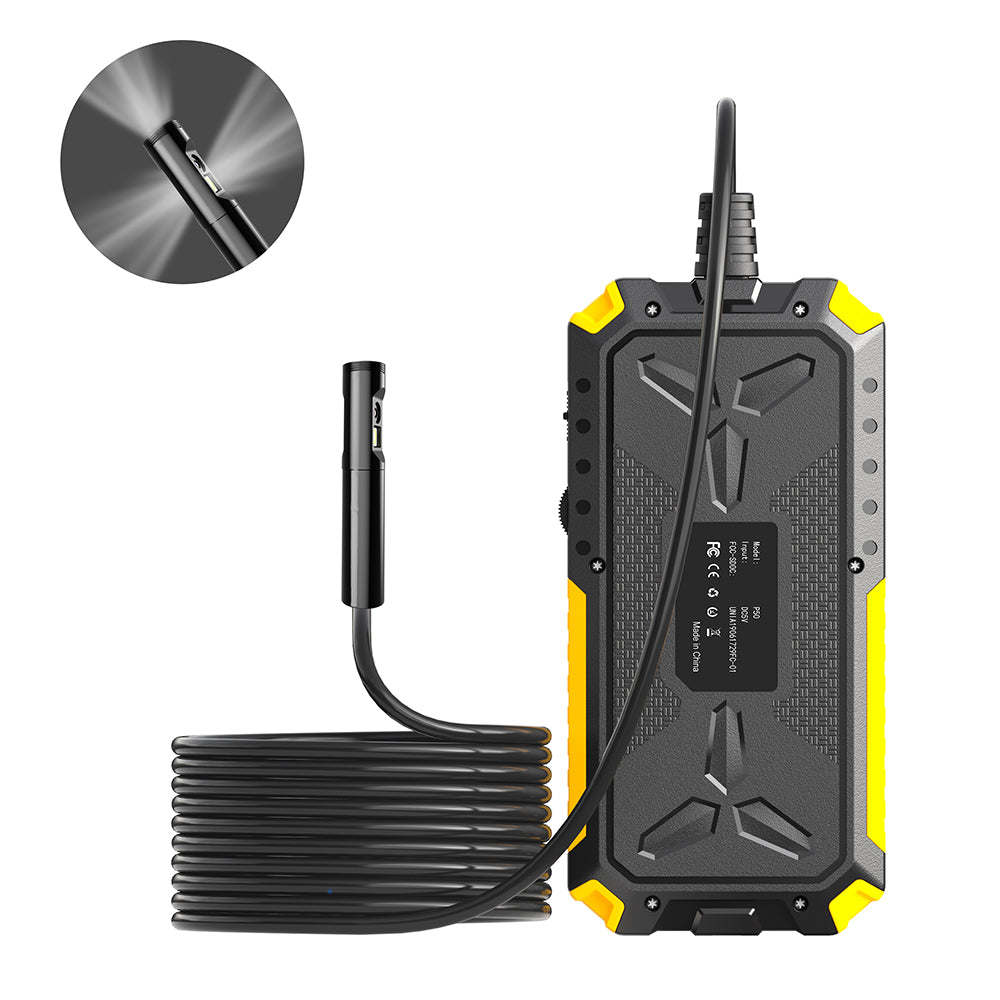 P50 2m Hard Wire HD 4.5inch Screen Waterproof 8mm Three Lenses Borescope Inspection Endoscope Camera