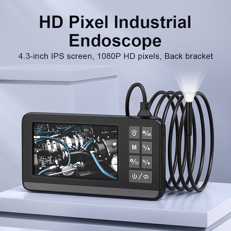 INSKAM P005 1m Wire Single Camera Lens Endoscope Industrial Inspection Borescope with 4.3inch Display Screen