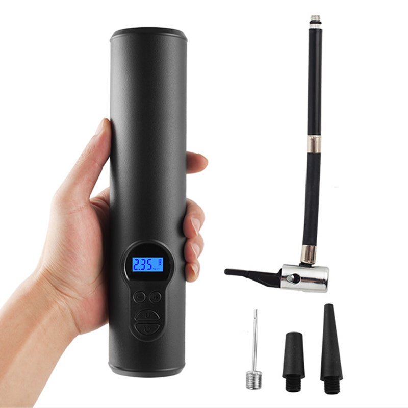 P001 Car Air Pump Handheld Wireless Tire Pressure Digital Display Mini Portable Vehicle Tyre Inflator with LED Light