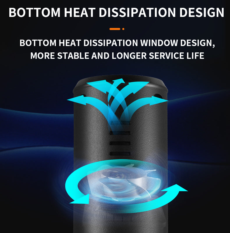 P001 Car Air Pump Handheld Wireless Tire Pressure Digital Display Mini Portable Vehicle Tyre Inflator with LED Light