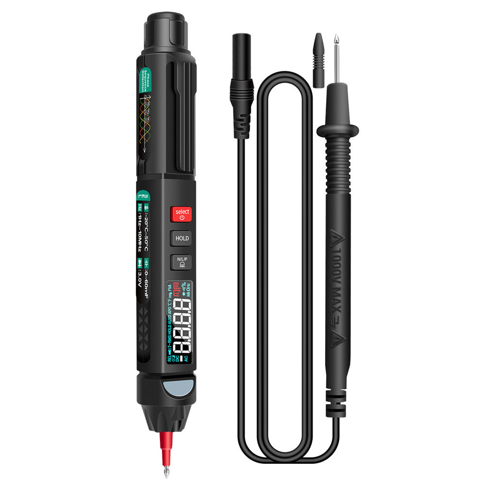 Aneng A3008 6000 Counts Voltage Meter Non Contact AC / DC LCD Display NCV Digital Multimeter Pen