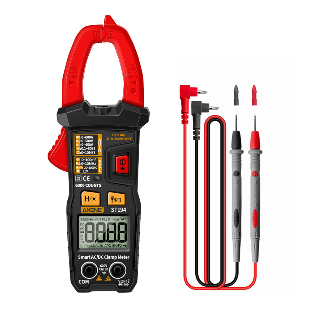Aneng ST194 Intelligent AC/DC Voltage Tester Clamp Current Meter Digital Multimeter Electrical Tool