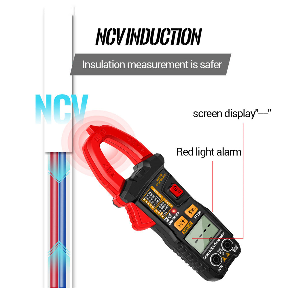 Aneng ST194 Intelligent AC/DC Voltage Tester Clamp Current Meter Digital Multimeter Electrical Tool