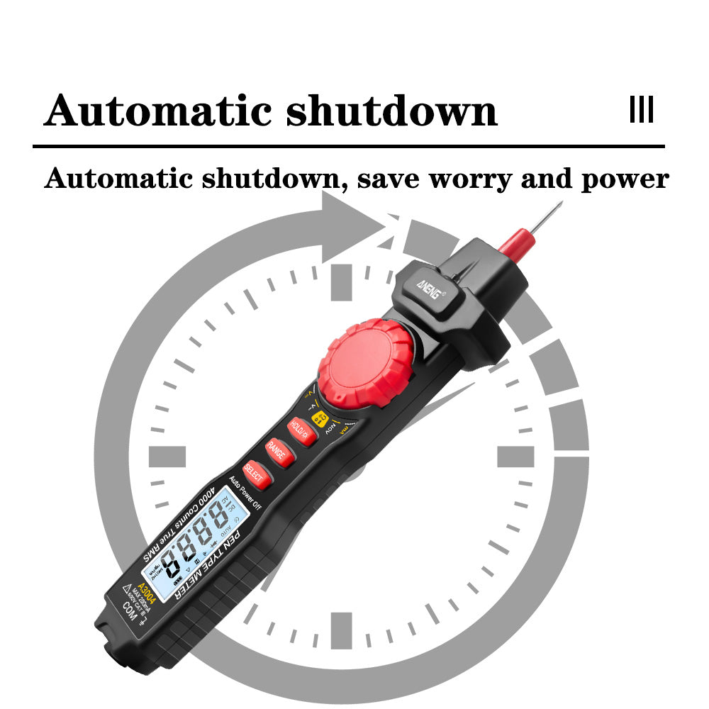 Aneng A3004 Multimeter Pen Meter 4000 Counts Non Contact AC/DC Voltage Resistance Capacitance Diode Continuity Tester