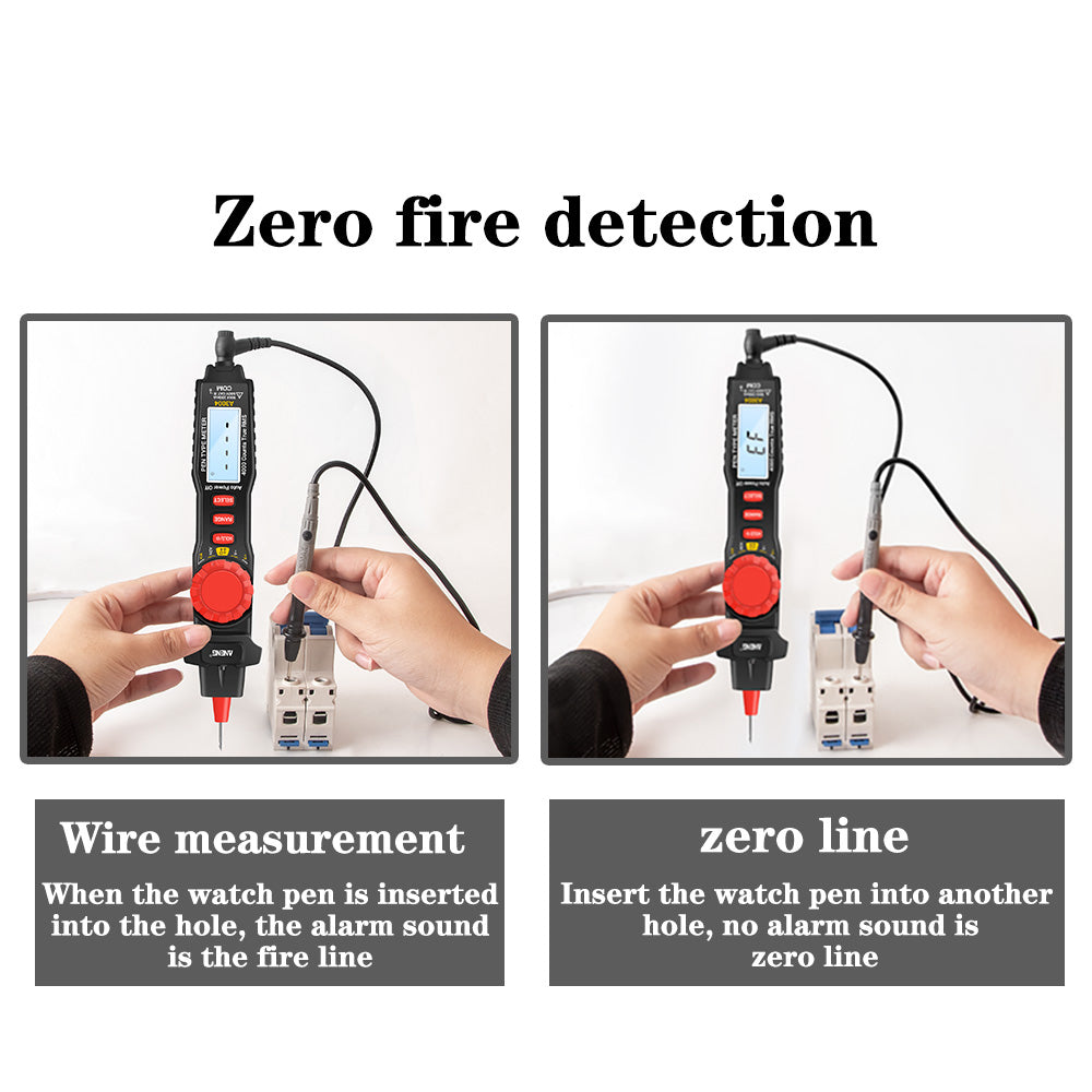 Aneng A3004 Multimeter Pen Meter 4000 Counts Non Contact AC/DC Voltage Resistance Capacitance Diode Continuity Tester