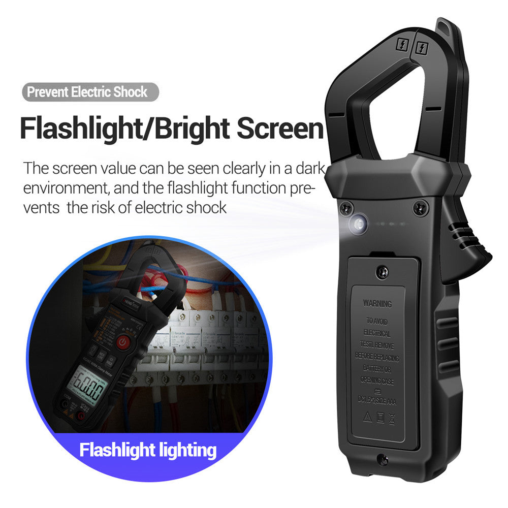 Aneng ST210 True RMS 6000 Counts Professional Smart Clamp Multimeter DC/AC 600A AUTO Digital Meter Current Tester - Black