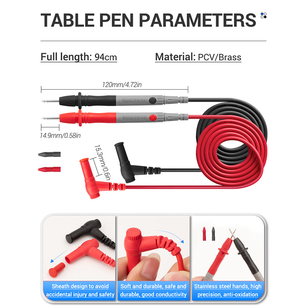 Aneng ST181 Digital Clamp Meter DC/AC Current 4000 Counts Multimeter Ammeter Voltage Capacitance Ohm Tester