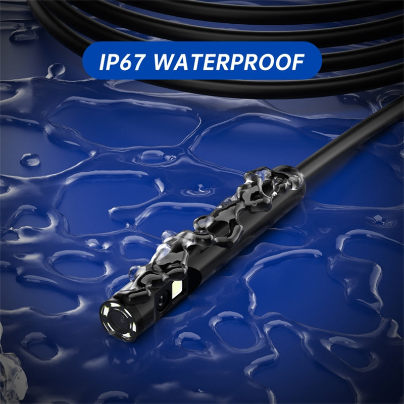 M60 10m Wire 8mm Dual-Lens Microscope LED Industrial Endoscope HD 4.3-Inch Monitor Screen Inspection Camera