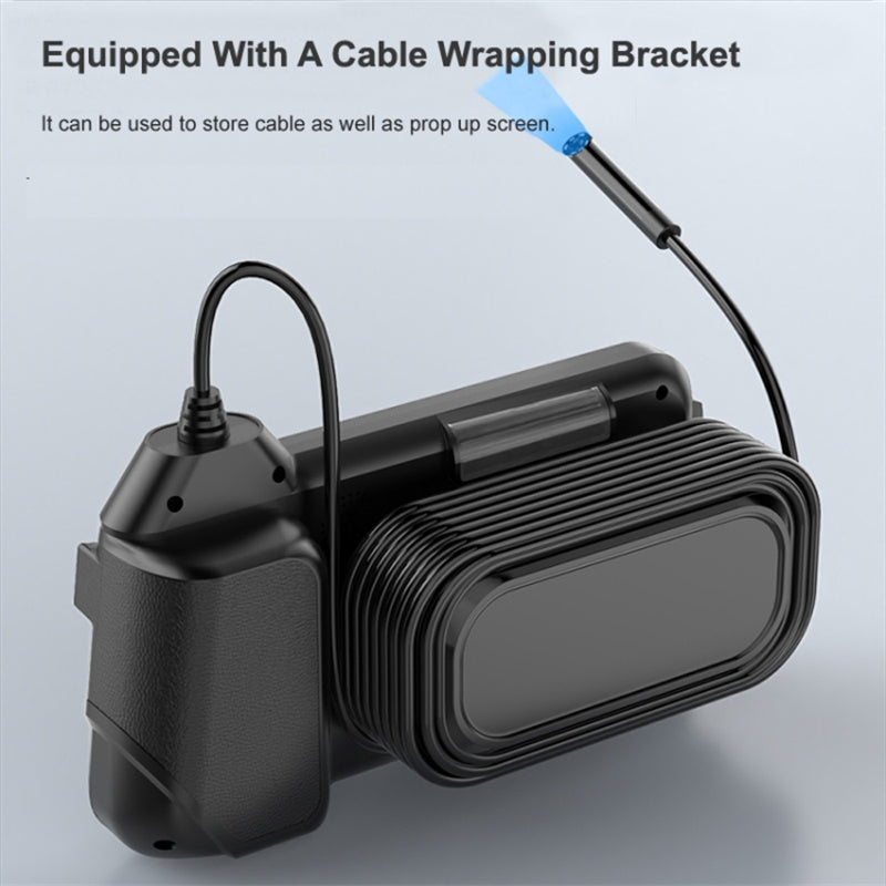 M60 10m Wire 8mm Dual-Lens Microscope LED Industrial Endoscope HD 4.3-Inch Monitor Screen Inspection Camera