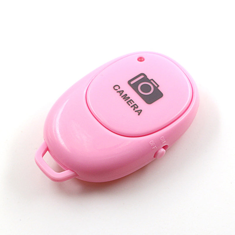 Bluetooth Wireless Remote Shutter Camera Phone Shutter Self-timer Remote Control for IOS Android - Pink