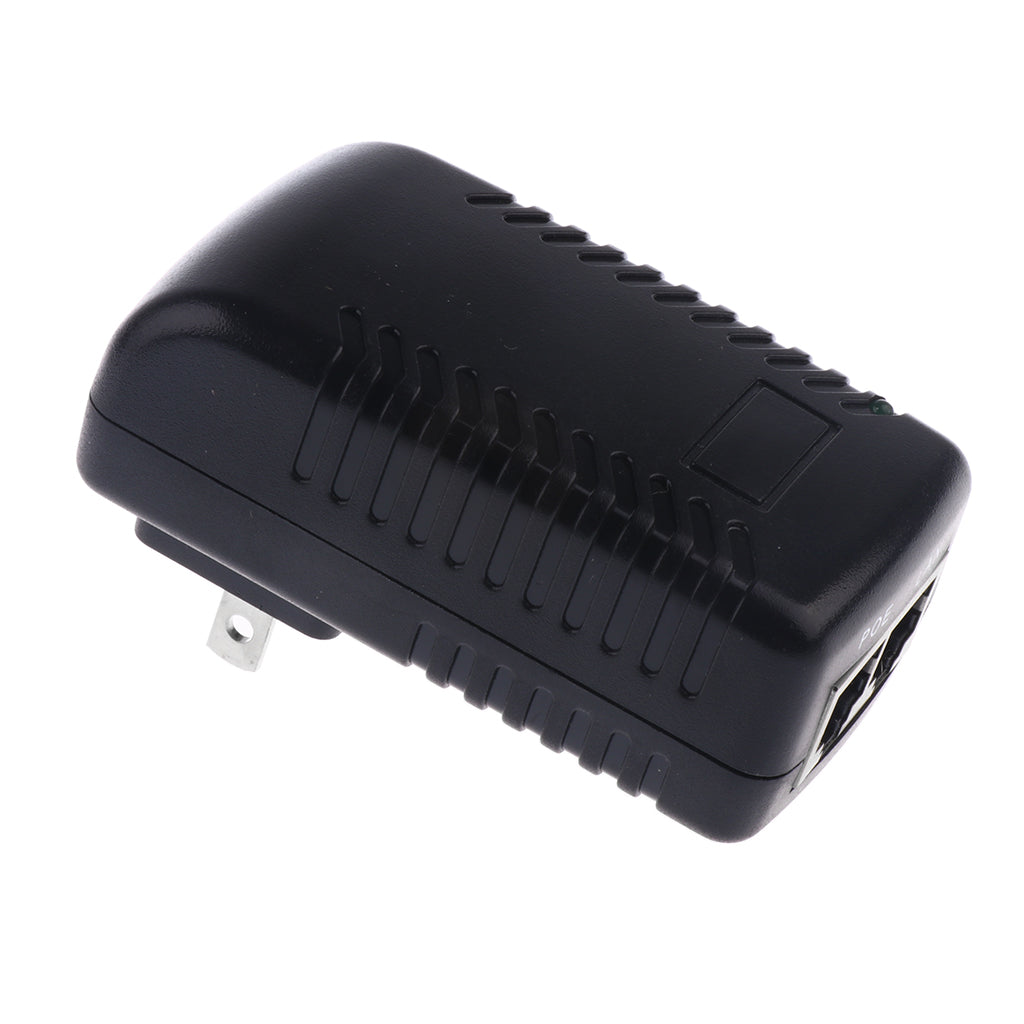 24V 1A PoE Injector Power Over Ethernet Adapter for 802.3 af IP Camera US
