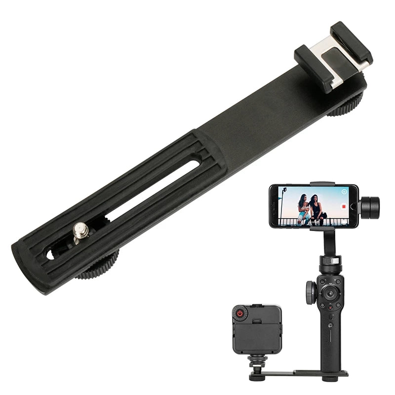 Boya BY-C01 Aluminium Alloy Mount Holder Bracket with Cold Shoe 1/4" Screw for Microphone Camera Fill Light