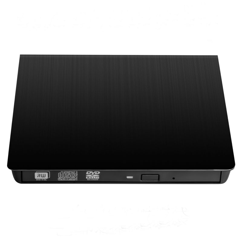 Brushed External CD Drive Portable CD DVD +/-RW Drive DVD/CD ROM Rewriter Burner Writer for Laptop Desktop PC