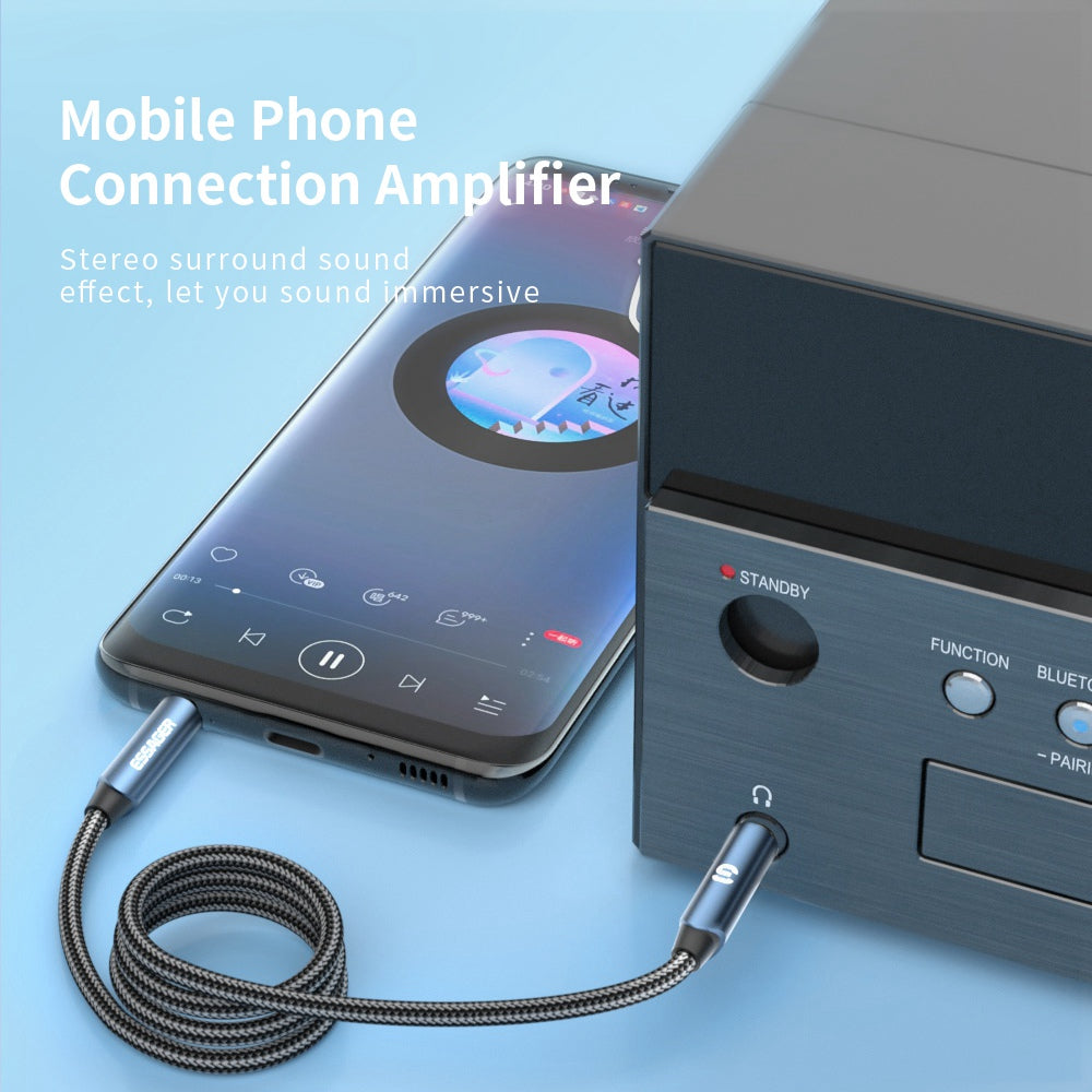 Essager 5m AUX Cable 3.5mm Jack Male to Male Extension Audio Speaker Cable for Car PC TV - Blue