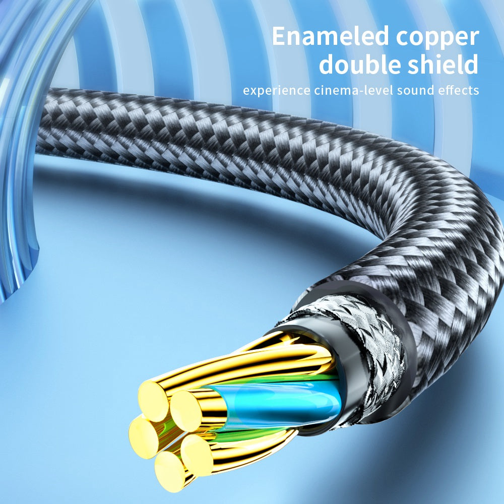 Essager 5m AUX Cable 3.5mm Jack Male to Male Extension Audio Speaker Cable for Car PC TV - Grey