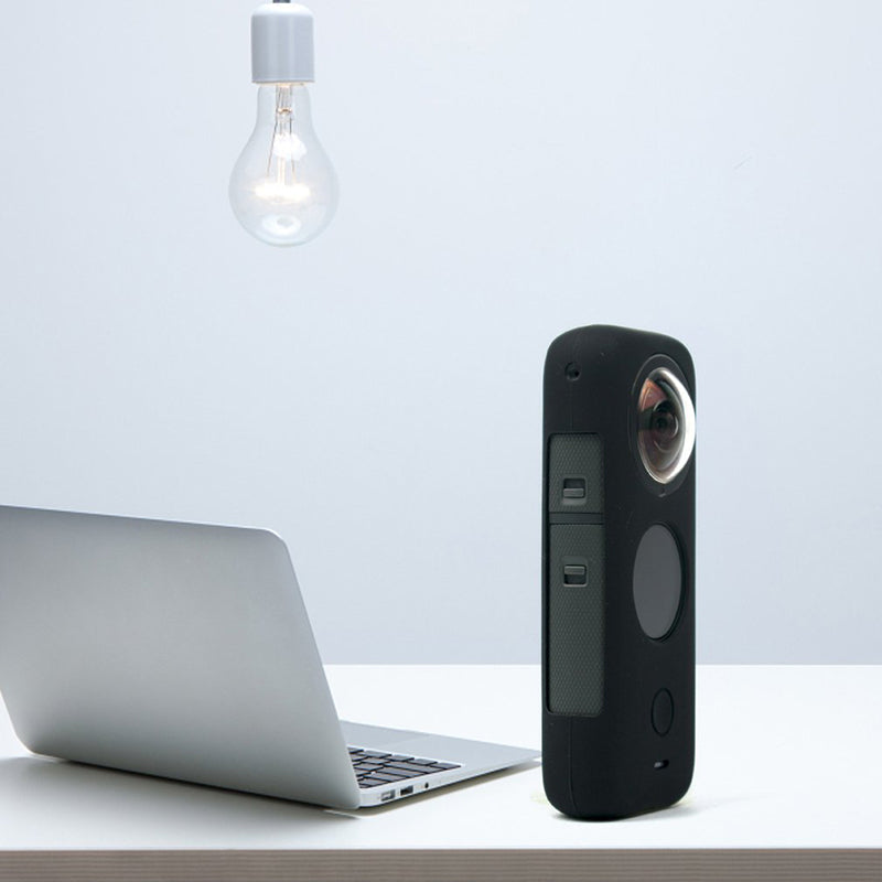 Protective Cover for Insta360 ONE X2 Sports Camera Scratch Resistant Soft Silicone Case - Black