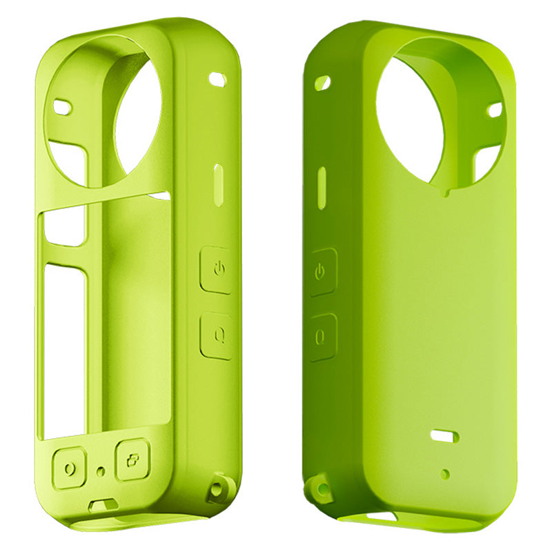 Uniqkart for Insta360 X3 Protective Cover, Panoramic Camera Scratch Resistant Soft Silicone Case - Green