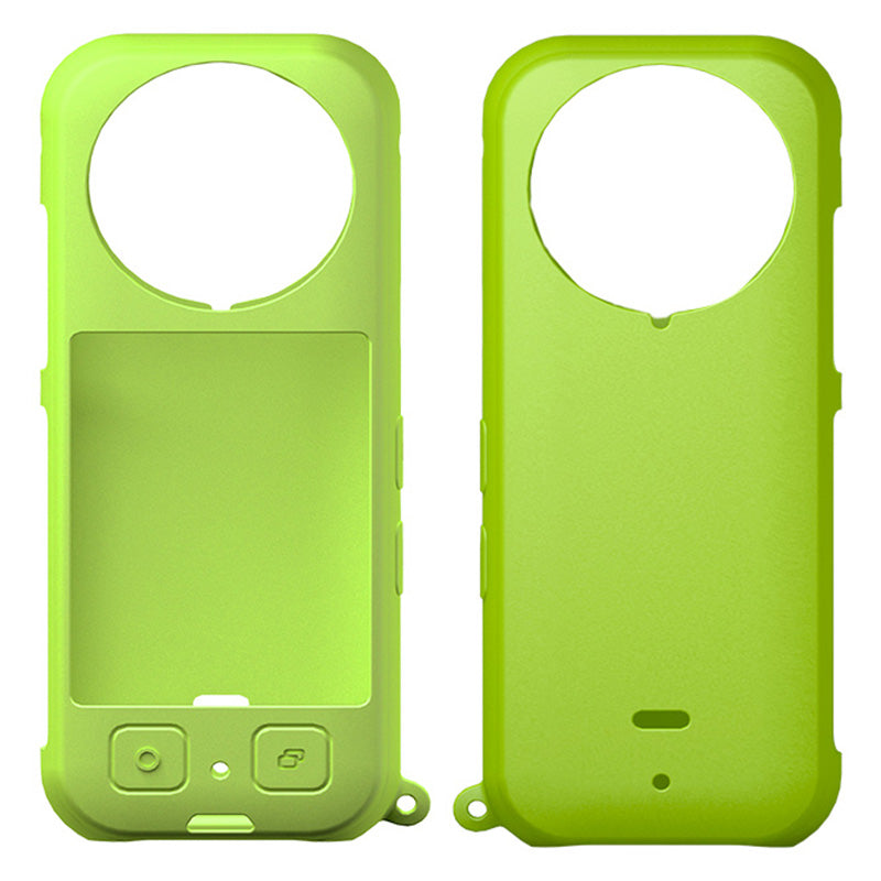 Uniqkart for Insta360 X3 Protective Cover, Panoramic Camera Scratch Resistant Soft Silicone Case - Green